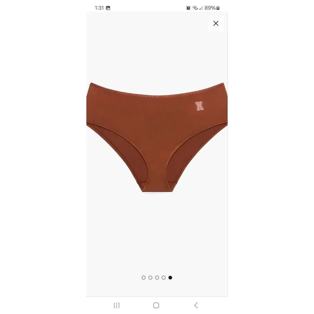 New 2X Savage X Fenty Brown Core Microfiber Hipster Panties Underwear Intimates